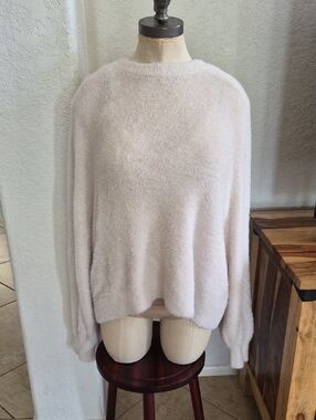 Aerie Drop Shoulder Relax Fuzzy Sweater Sz Medium